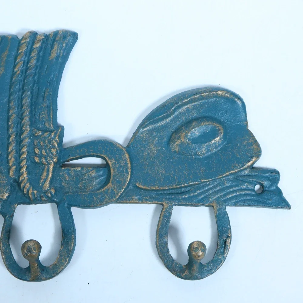 Cowboy Boots 3 HOOK W/ Horseshoes Towel Coat Key Hanger western cowboy rack